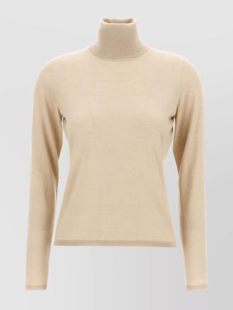 Max Mara adda ribbed turtleneck sweater with long sleeves