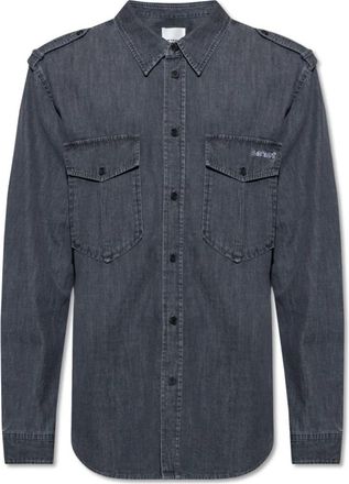 Isabel Marant Cesar Denim Overhemd - Heren - Spijkeroverhemden - Grijs - S - Denim - Overhemden