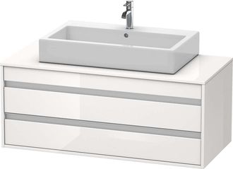 Duravit Ketho M&oacute;dulo Mural 6656, 2 Cajones, 1200mm, Para Lavabo - Duravit