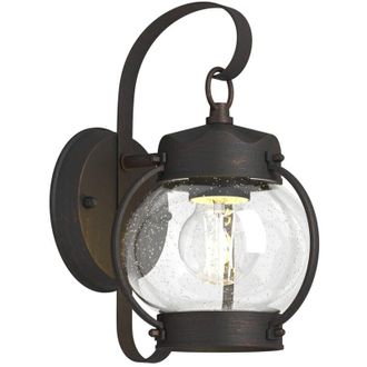 Lindby L&aacute;mpara De Pared Exterior gerlo En Marr&oacute;n Aluminio - Lindby