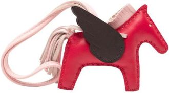 Herm&egrave;s Pre-owned Accessories, female, Red, Size: ONE SIZE Pre-owned Leather key-holders