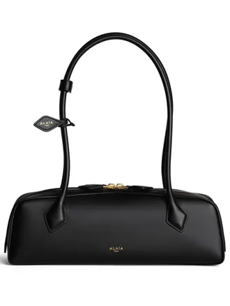 Alaia Black Le Teckel Medium Shoulder Bag
