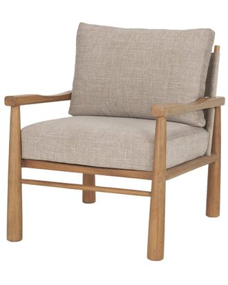 Mercana Witton Fabric Beech Wood Slingback Backrest Accent Chair