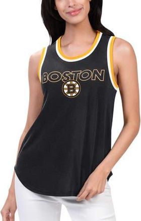 G-III 4Her by Carl Banks Womens G-III 4Her by Carl Banks Black Boston Bruins Strategy Tank Top at Nordstrom, Size Large
