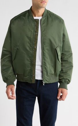Percival Nylon Bomber Jacket in Forest at Nordstrom, Size Large