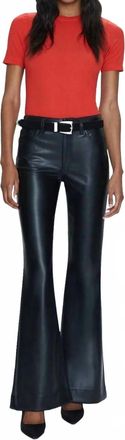 Pistola Denim Kinsley Mid-Rise Ultra Flare Pants In Slate Black