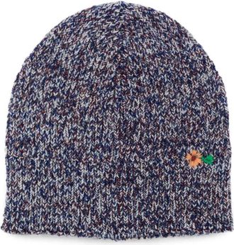Dries Van Noten Cappello ricamato Dries Van Noten Manar in blu