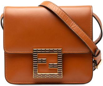 Fendi Pre-owned Fendi Leather Crystal Fab Crossbody Ladies 8VTF1I8NIBD42UAH