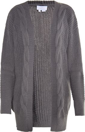 Usha Longcardigan Dames donkergrijs