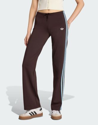 adidas Originals Pantaloni dritti extra larghi color caff&egrave; aurora-Marrone