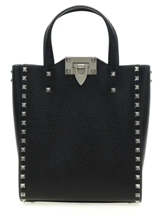 Valentino Garavani Black Rockstud Tote