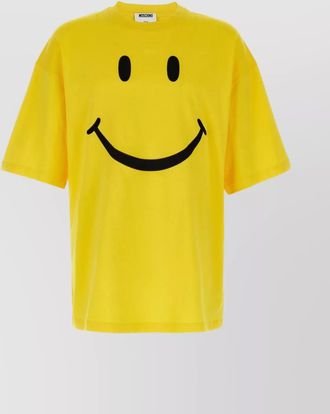 Moschino smiley print cotton short-sleeve t-shirt
