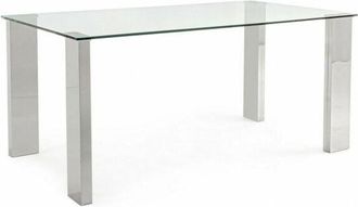 BIZZOTTO Bizzotto - Tavolo moderno con piano in vetro - felix - Colore: Grigio - Dimensione: 160x90