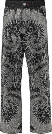 Philipp Plein Jeans Met Hoge Taille Tie Dye