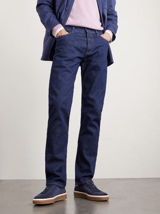 Loro Piana Tennis Walk Leather-Trimmed Suede Sneakers