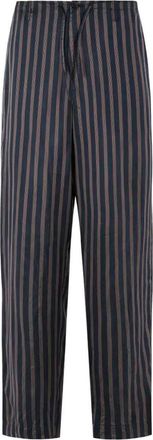 Dries Van Noten Penny Striped Cupro Trousers Clothing