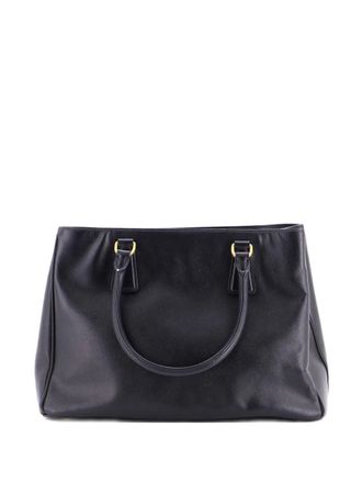 Prada Gardeners Saffiano Leather Medium tote bag - Zwart