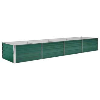 vidaXL Vidaxl - Arriate De Jard&iacute;n De Acero Galvanizado Verde 320x80x45 Cm