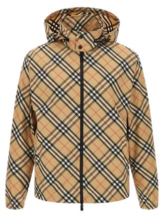 Burberry Beige Polyester Shell Mens Jacket