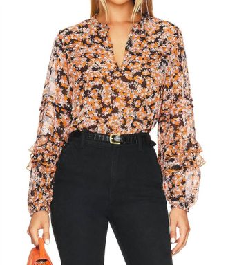 Sanctuary Pintuck Blouse In Harvest