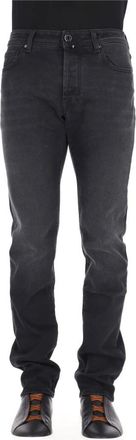 Jacob Cohen Bard Slim-fit Jeans - Heren - Slim Fit Jeans - Grijs - W30 - Katoen - Jeans