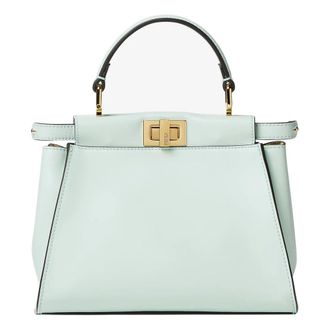 Fendi Peekaboo Mini Bag - Dames - Handtassen - Groen - ONE Size - Leer - Tassen