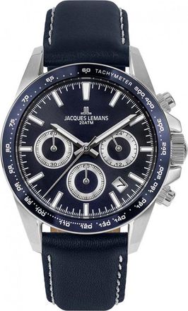 Jacques Lemans 1-1877C Mens Liverpool Watch - Silver - One Size
