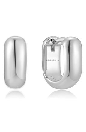 Ania Haie Mini U-Shaped Huggie Hoop Earrings in Silver at Nordstrom