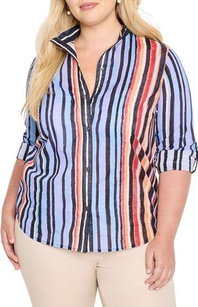 Nic+Zoe Nic+Zoe Plus Painted Peninsula Shirt