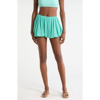 Ramy Brook Maddy Skirted Bikini Bottoms in Seaglass at Nordstrom, Size X-Small