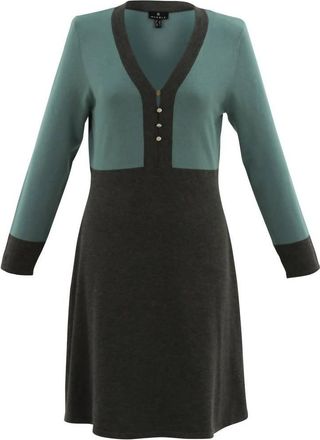 Marble Scotland Womens Viscose Poly Dress In Seafoam