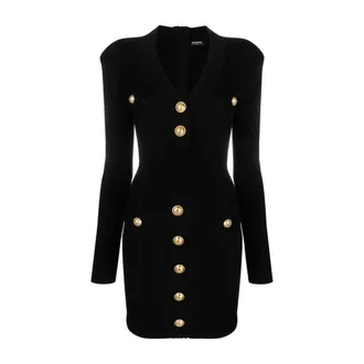 Balmain Mujer, Vestidos, Negro, Talla: M