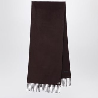 Prada Brown scarf in silk and cashmere