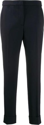 Pantaloni Torino Broeken, Dames, Blauw, XS, Wol, Cropped Broeken
