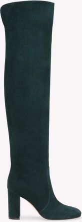 Gianvito Rossi Glen Cuissard in Green Suede at Nordstrom, Size 34.5