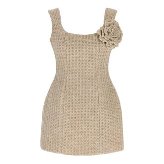 Giuseppe Di Morabito Dames, Jurken, Beige, Maat: XS Wol