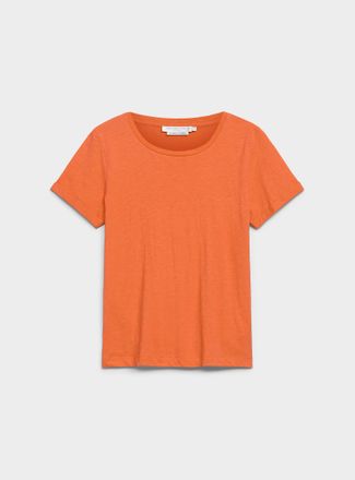 Contemporaine Womens Cuffed-sleeve organic cotton T-shirt