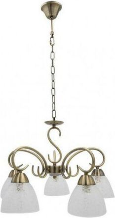 Fabrilamp Fabrilamp - Lámpara Jaipur 5xE14 cuero - Cuero