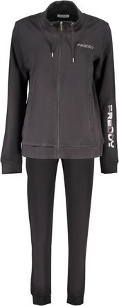 Freddy Interlock Trainingspak Set - Dames - Trainingspakken - Zwart - L - Katoen - Fitness