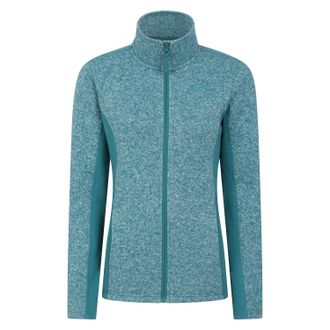 Mountain Warehouse Dames/dames Idris fleecejack met panelen (Teal)