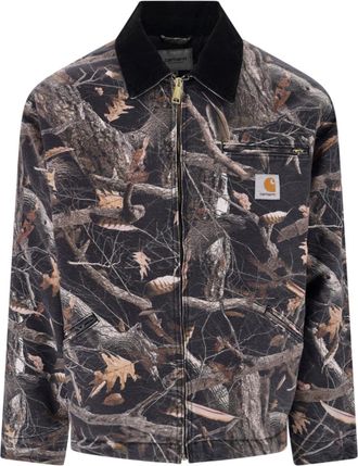 Carhartt Work in Progress Camouflage Zip-Up Boxy Jacket