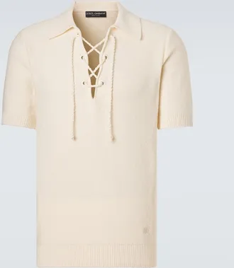 Dolce & Gabbana Cotton-blend polo shirt