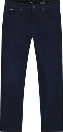 BOSS logo-plaque jeans - men - Cotton/Elastomultiester/Elastane - 36/32 - Blue