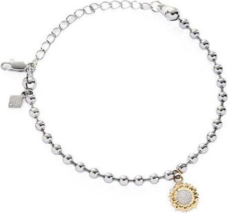 Alex and Ani Sunflower Ball Chain Bracelet in Two Tone at Nordstrom