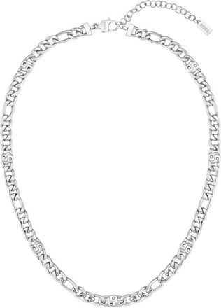 BOSS Figaro-chain necklace with Double B monograms
