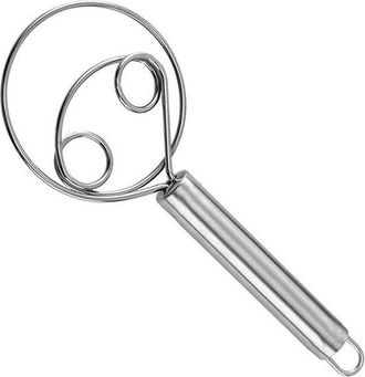No Brand 1 Batidor De Masa De Acero Inoxidable Para Masa De Pan Holand&eacute;s Batidora De Mano Utensilios De Cocina Para Hornear Utensilios Para Hornear Pan