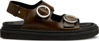 Ami Sandali Fussbet in pelle - Marrone