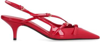 Miu Miu Patent Leather Slingbacks With Buckles Shoes