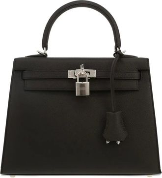 Hermès Borsa a mano Kelly 25 - Nero
