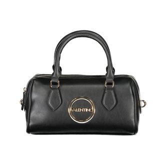 Mario Valentino Handbags, female, Black, ONE SIZE, Black Women Handbag with Iconic Logo